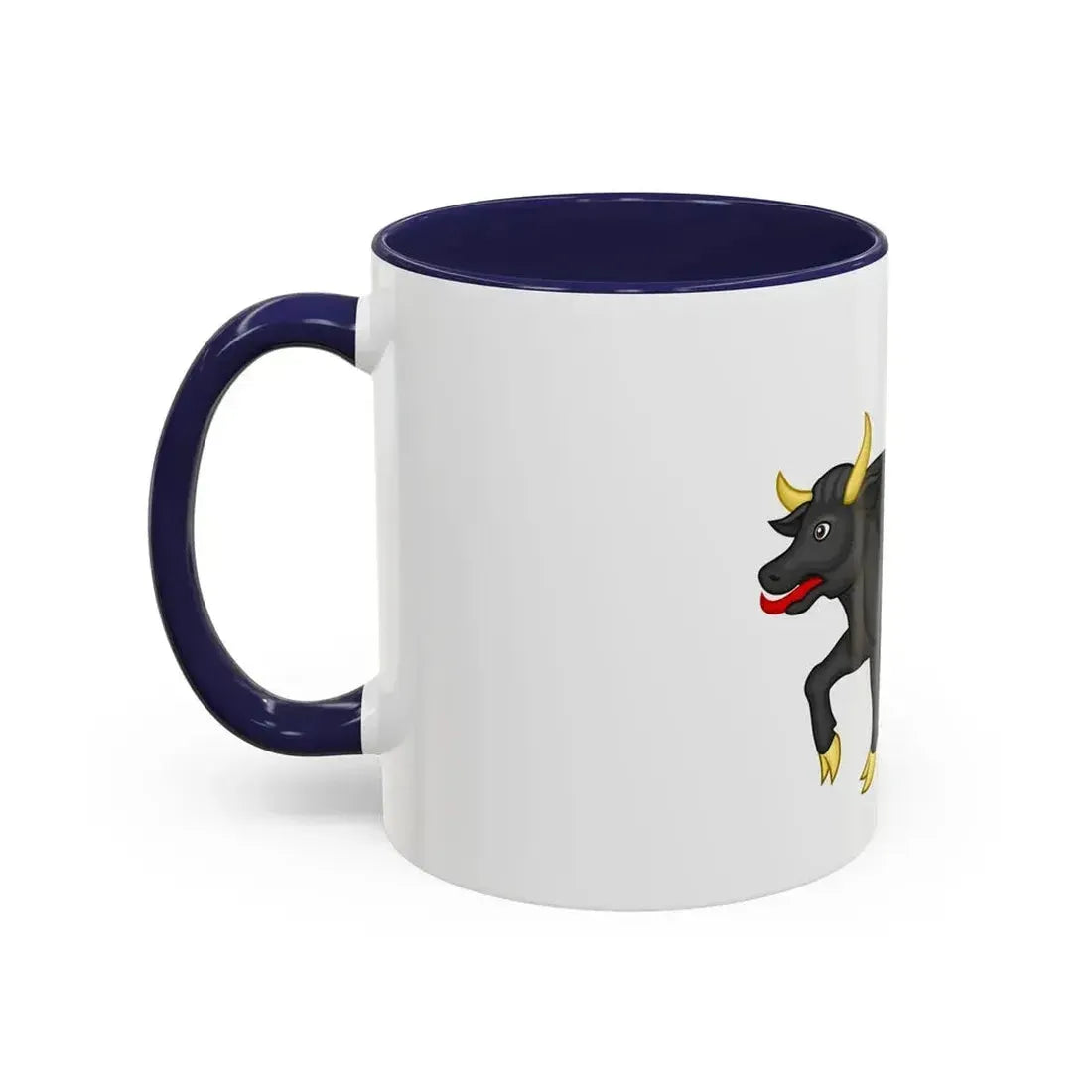 Black Bull of Clarence Badge of Edward IV - Accent Coffee Mug - Go Mug Yourself