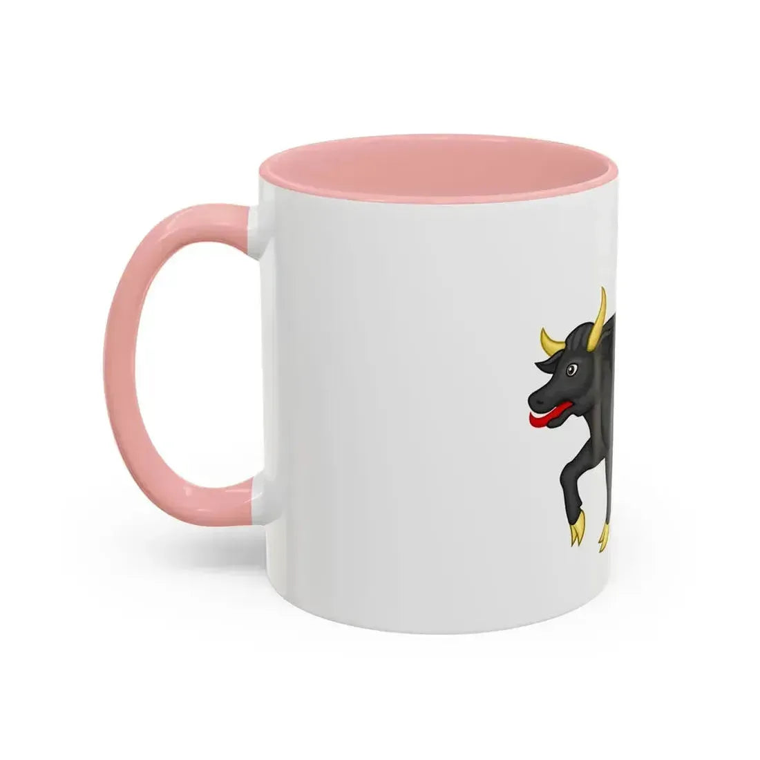 Black Bull of Clarence Badge of Edward IV - Accent Coffee Mug - Go Mug Yourself