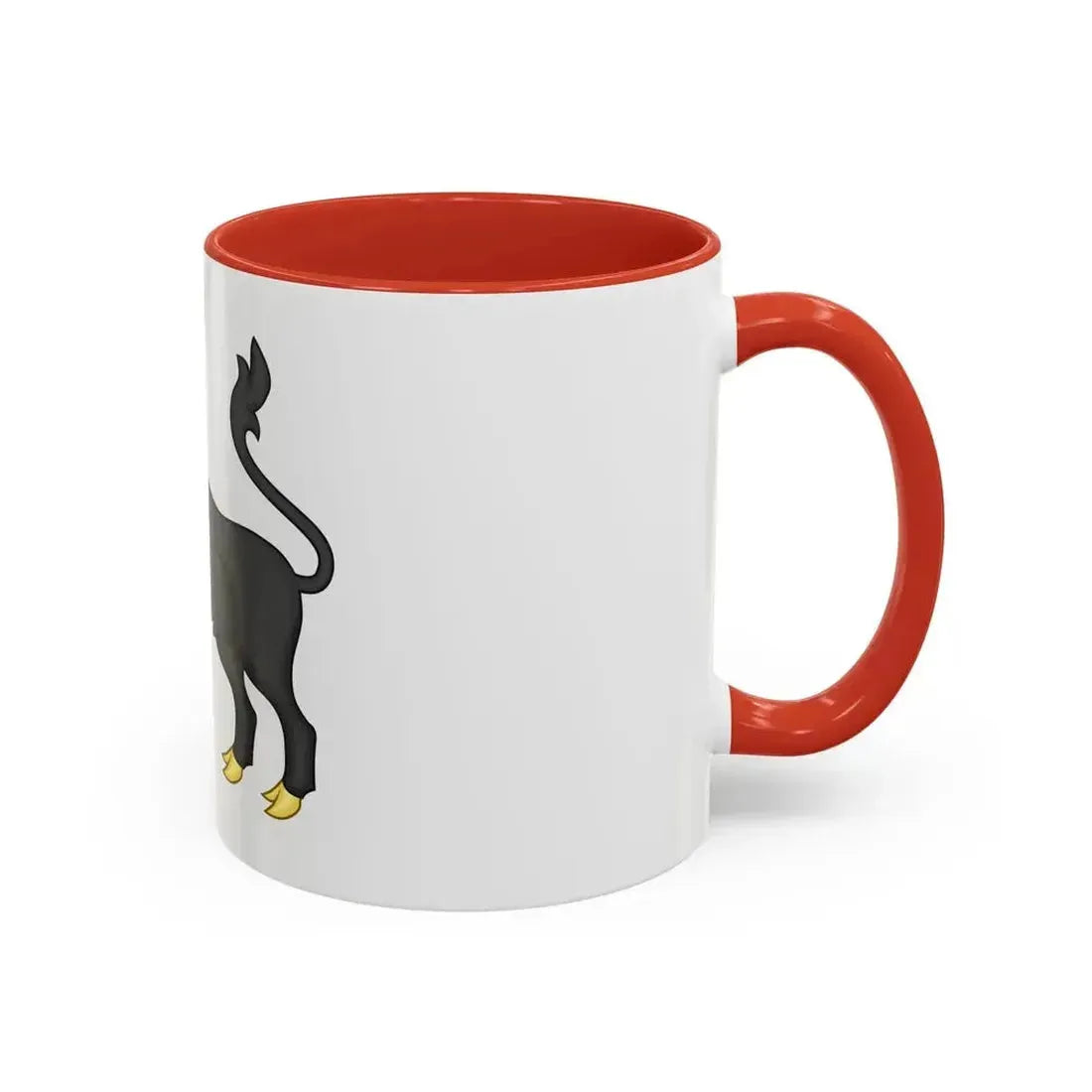 Black Bull of Clarence Badge of Edward IV - Accent Coffee Mug - Go Mug Yourself
