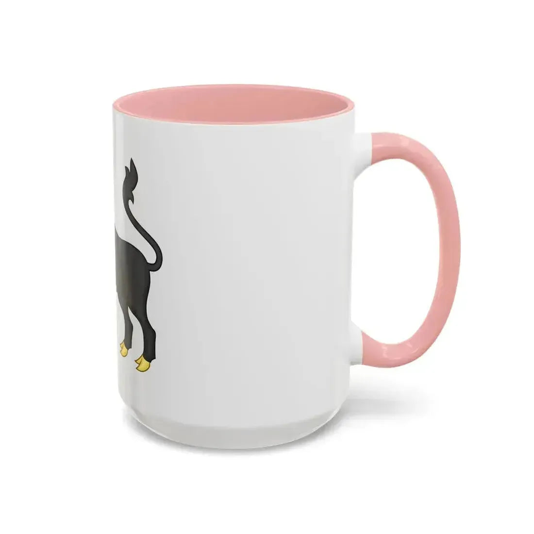 Black Bull of Clarence Badge of Edward IV - Accent Coffee Mug - Go Mug Yourself