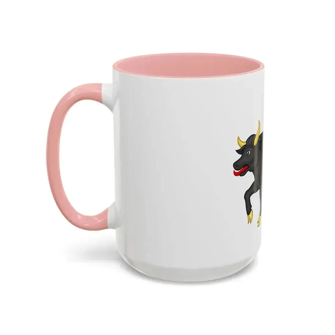 Black Bull of Clarence Badge of Edward IV - Accent Coffee Mug - Go Mug Yourself