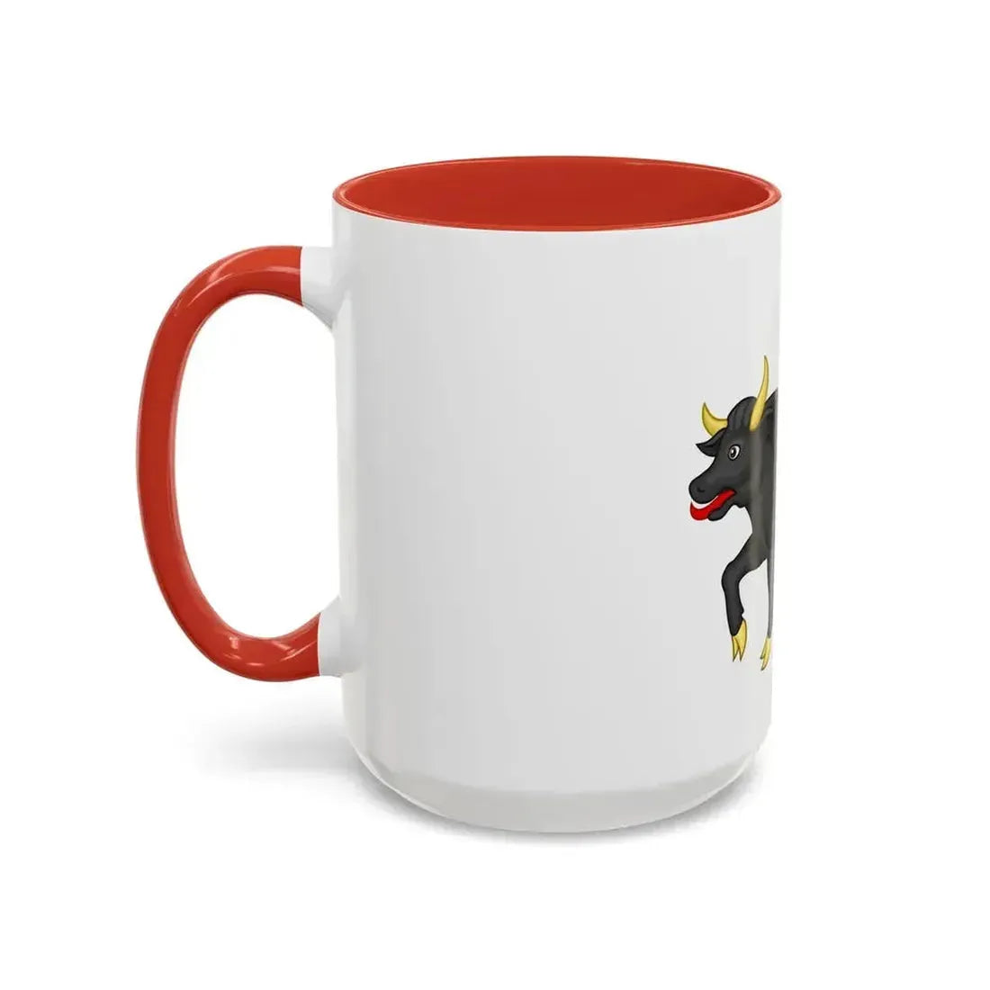 Black Bull of Clarence Badge of Edward IV - Accent Coffee Mug - Go Mug Yourself