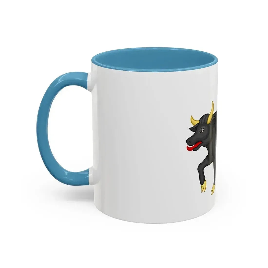 Black Bull of Clarence Badge of Edward IV - Accent Coffee Mug - Go Mug Yourself