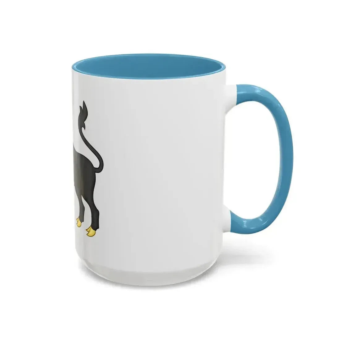 Black Bull of Clarence Badge of Edward IV - Accent Coffee Mug - Go Mug Yourself
