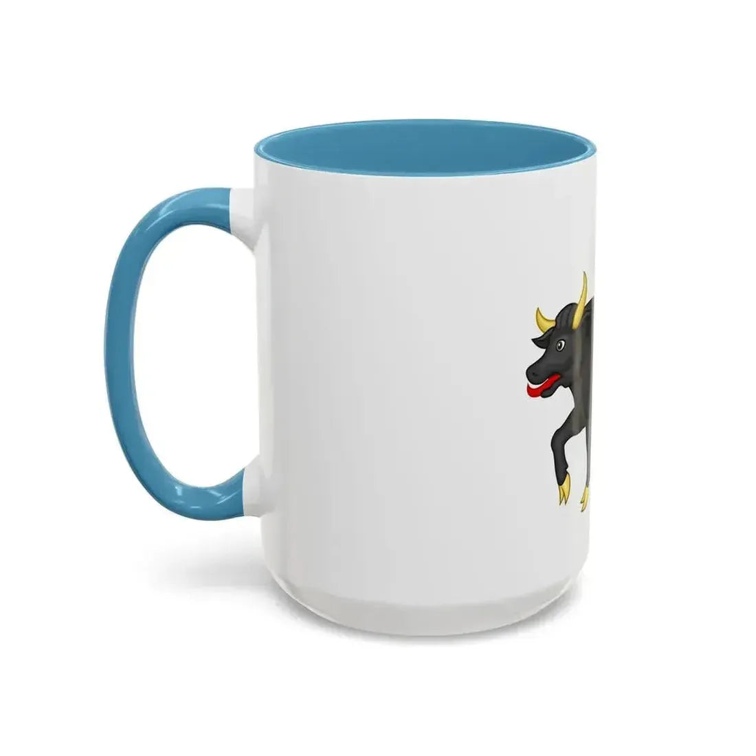 Black Bull of Clarence Badge of Edward IV - Accent Coffee Mug - Go Mug Yourself