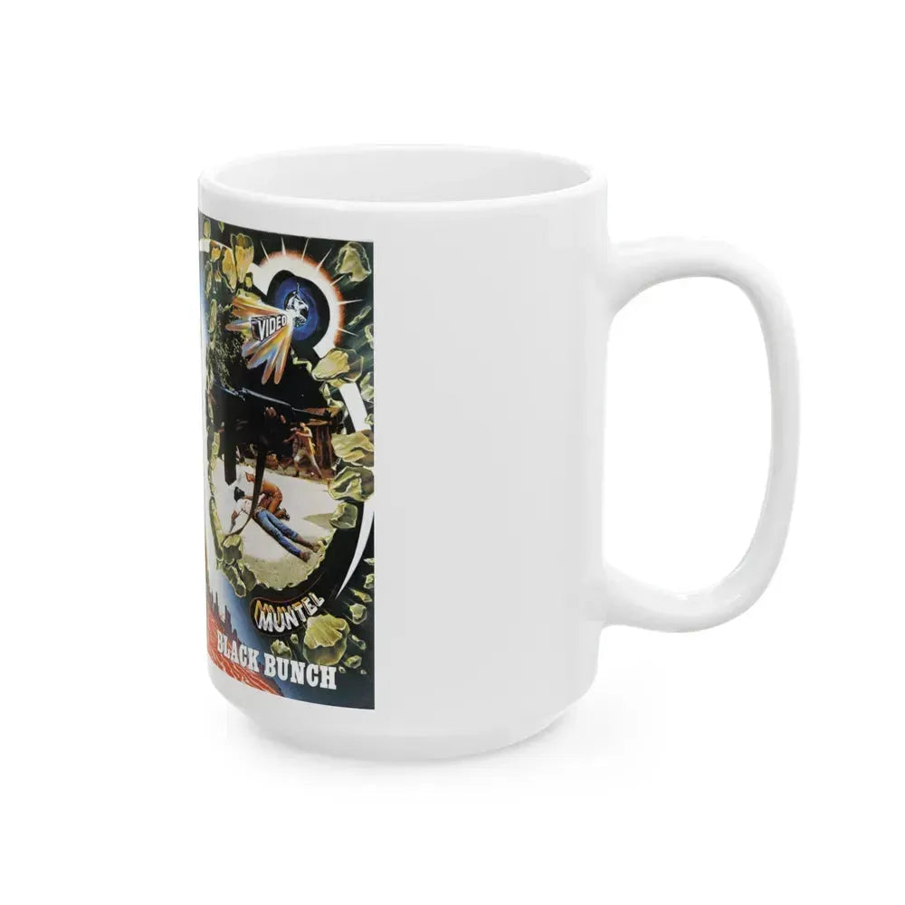 BLACK BUNCH (VHS COVER) - White Coffee Mug - Go Mug Yourself