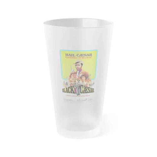 BLACK CAESAR 1973 Movie Poster - Frosted Pint Glass 16oz 16oz Frosted - Go Mug Yourself
