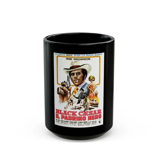 BLACK CAESAR (2) 1973 Movie Poster - Black Coffee Mug 15oz - Go Mug Yourself