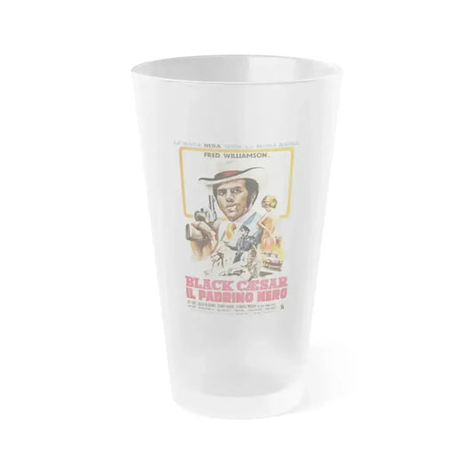 BLACK CAESAR (2) 1973 Movie Poster - Frosted Pint Glass 16oz 16oz Frosted - Go Mug Yourself