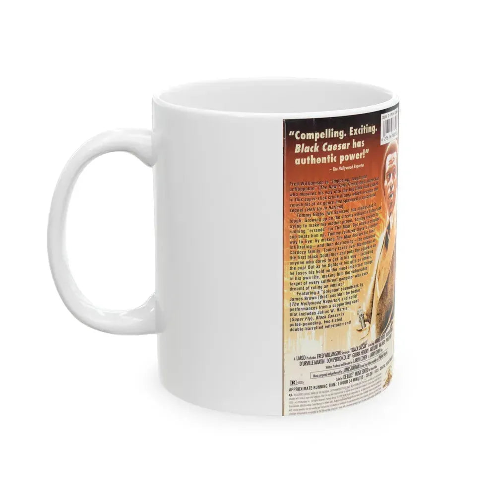 BLACK CAESAR (VHS COVER) - White Coffee Mug - Go Mug Yourself
