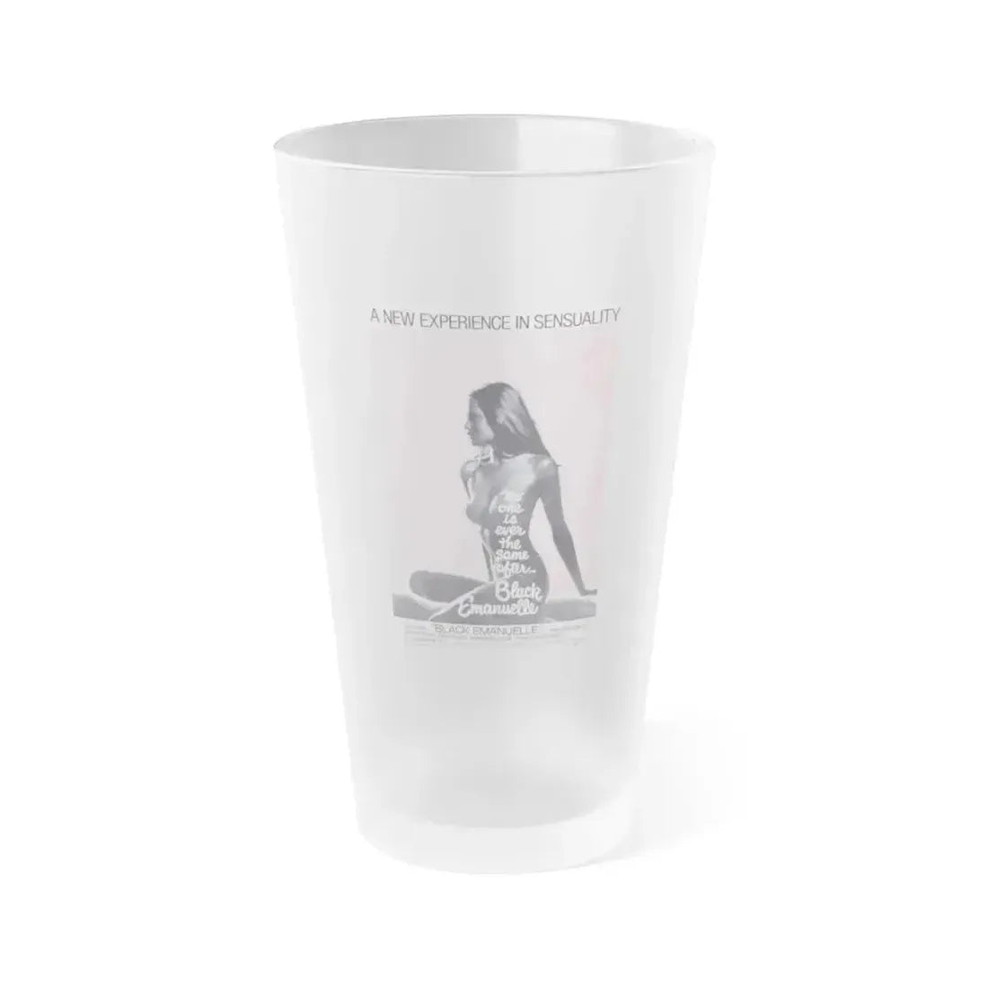 BLACK EMANUELLE 1975 Movie Poster - Frosted Pint Glass 16oz 16oz Frosted - Go Mug Yourself