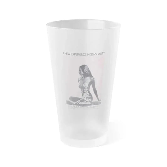 BLACK EMANUELLE 1975 Movie Poster - Frosted Pint Glass 16oz 16oz Frosted - Go Mug Yourself