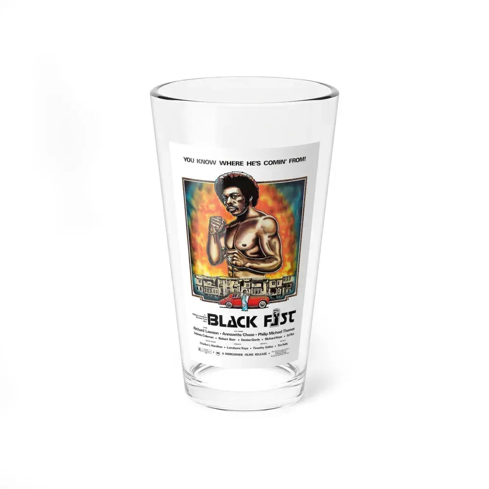 BLACK FIST 1975 Movie Poster - Pint Glass 16oz 16oz - Go Mug Yourself
