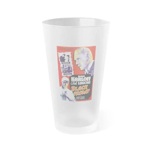 BLACK FRIDAY (2) 1940 Movie Poster - Frosted Pint Glass 16oz Default Title - Go Mug Yourself