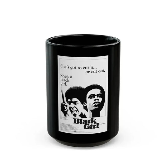 BLACK GIRL 1966 Movie Poster - Black Coffee Mug 15oz - Go Mug Yourself