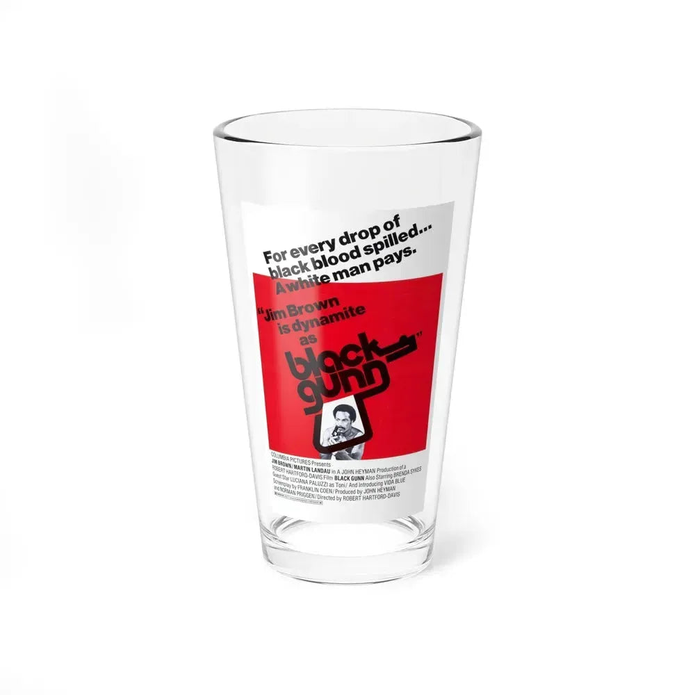 BLACK GUNN 1972 Movie Poster - Pint Glass 16oz 16oz - Go Mug Yourself