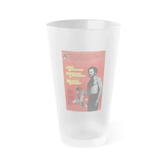 BLACK GUNN (2) 1972 Movie Poster - Frosted Pint Glass 16oz 16oz Frosted - Go Mug Yourself