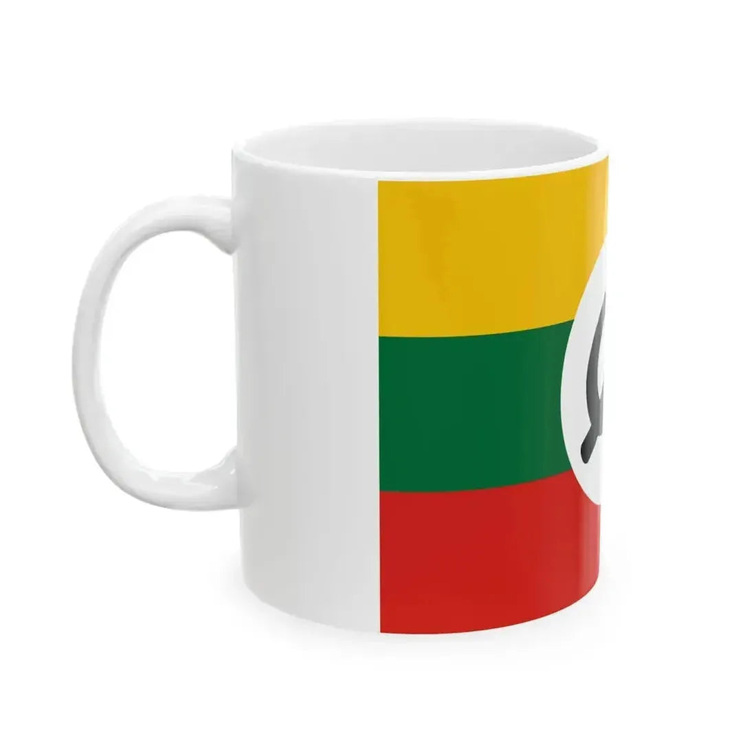 Black Hammer and Sickle flag of Burma (Myanmar) White Coffee Mug - Go Mug Yourself