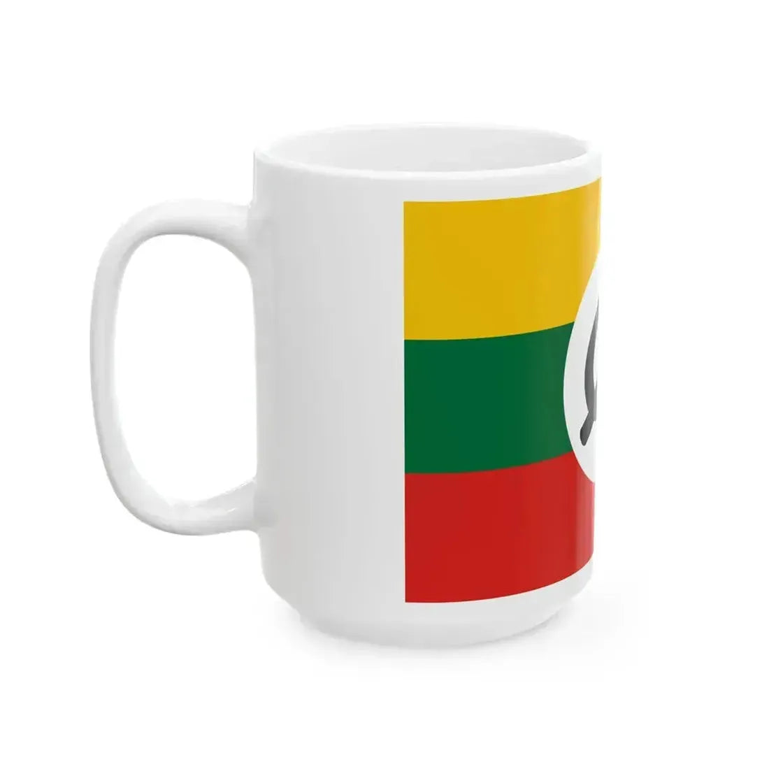 Black Hammer and Sickle flag of Burma (Myanmar) White Coffee Mug - Go Mug Yourself