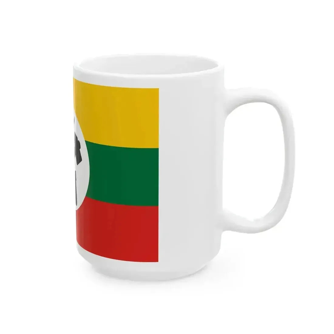 Black Hammer and Sickle flag of Burma (Myanmar) White Coffee Mug - Go Mug Yourself