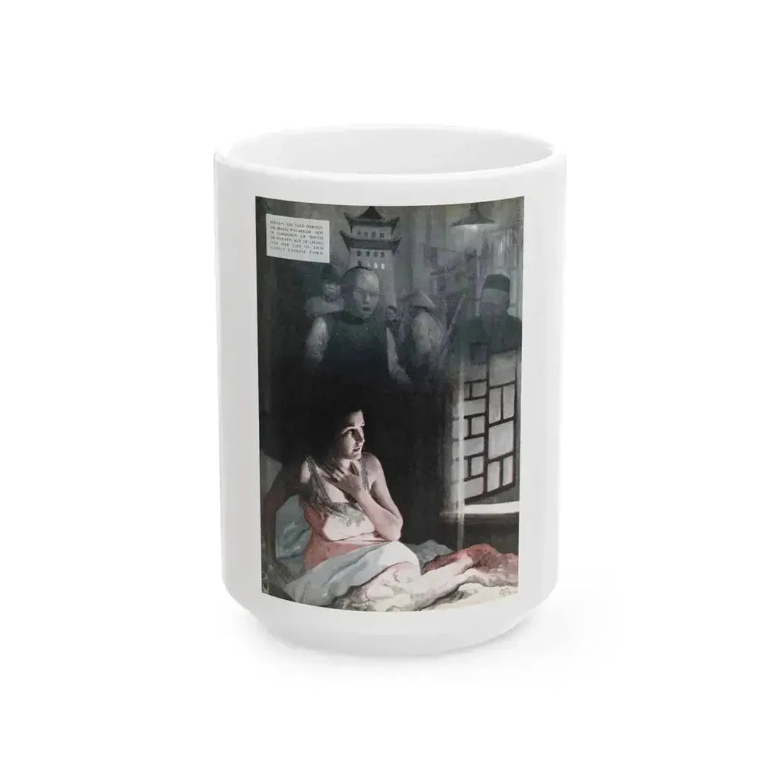 Black Hour, Redbook, January 1938 - White Coffee Mug 15oz - Go Mug Yourself