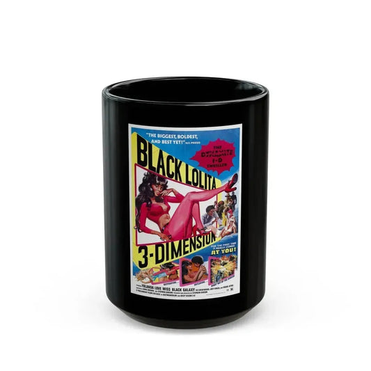 BLACK LOLITA 1974 Movie Poster - Black Coffee Mug 15oz - Go Mug Yourself