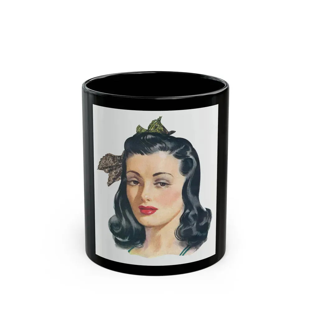 Black Magic Woman advertisement, 1941_ detail - Black Coffee Mug 11oz - Go Mug Yourself