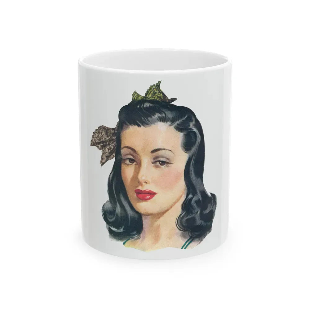 Black Magic Woman advertisement, 1941_ detail - White Coffee Mug 11oz - Go Mug Yourself