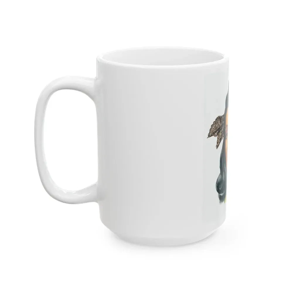 Black Magic Woman advertisement, 1941_ detail - White Coffee Mug - Go Mug Yourself