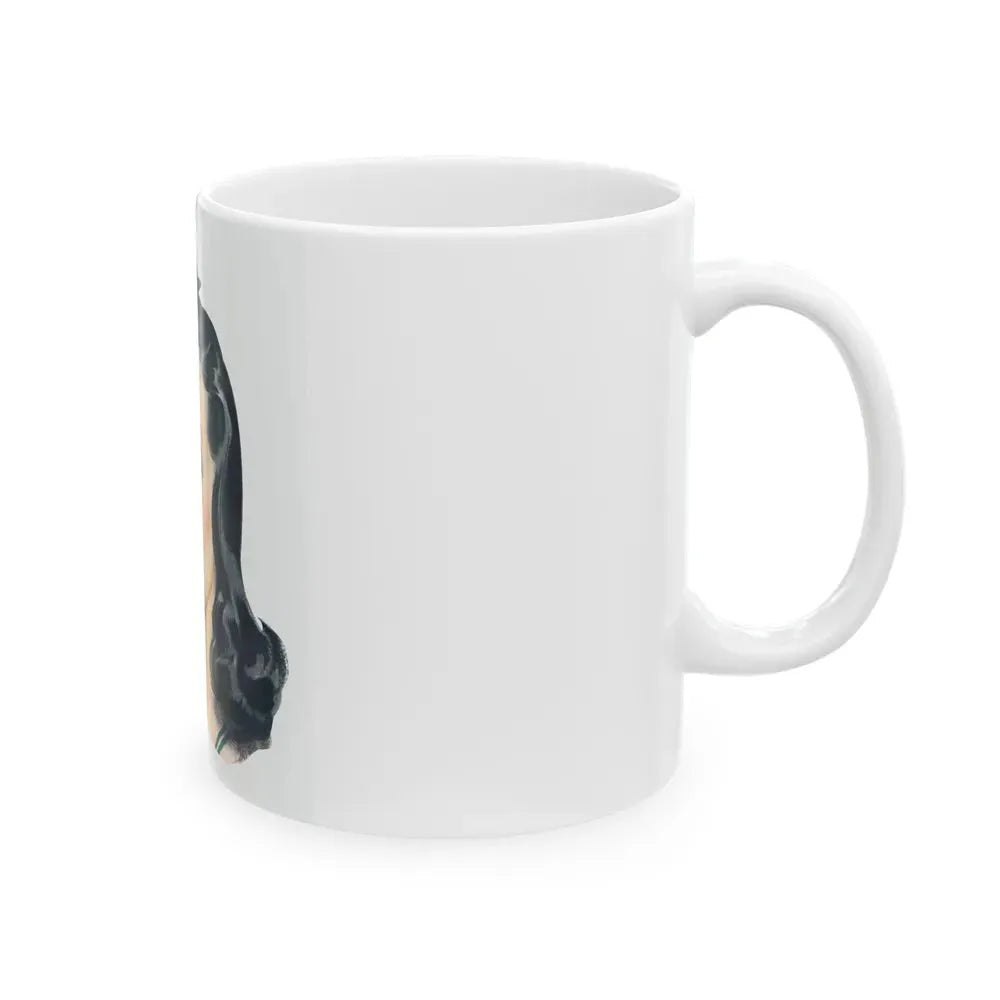 Black Magic Woman advertisement, 1941_ detail - White Coffee Mug - Go Mug Yourself