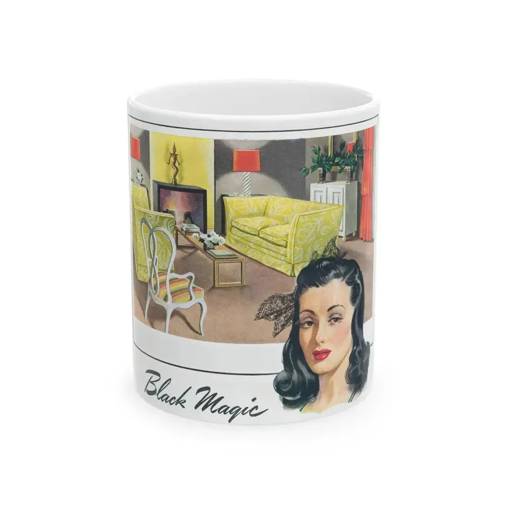 Black Magic Woman advertisement, 1941 - White Coffee Mug 11oz - Go Mug Yourself