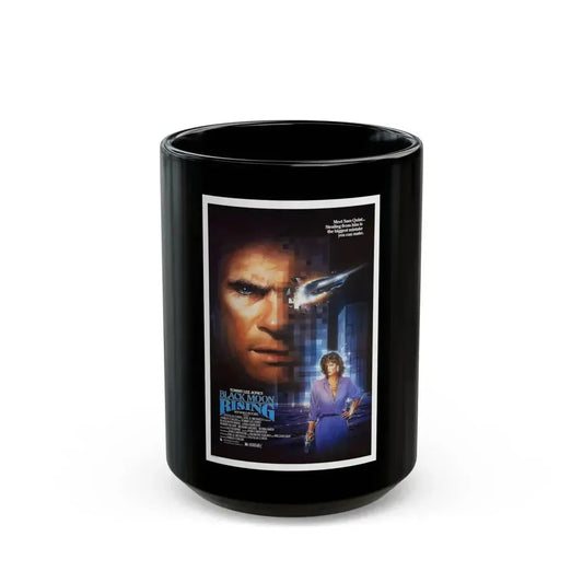 BLACK MOON RISING 1986 Movie Poster - Black Coffee Mug 15oz - Go Mug Yourself