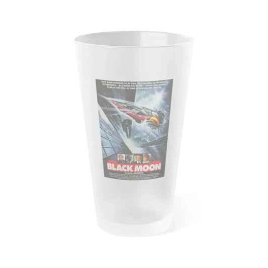 BLACK MOON RISING (GERMAN) 1986 Movie Poster - Frosted Pint Glass 16oz Default Title - Go Mug Yourself