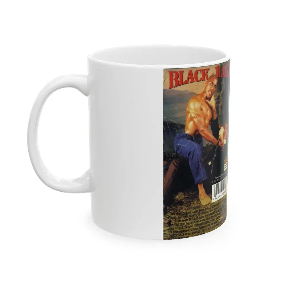 BLACK RAGE (VHS COVER) - White Coffee Mug - Go Mug Yourself