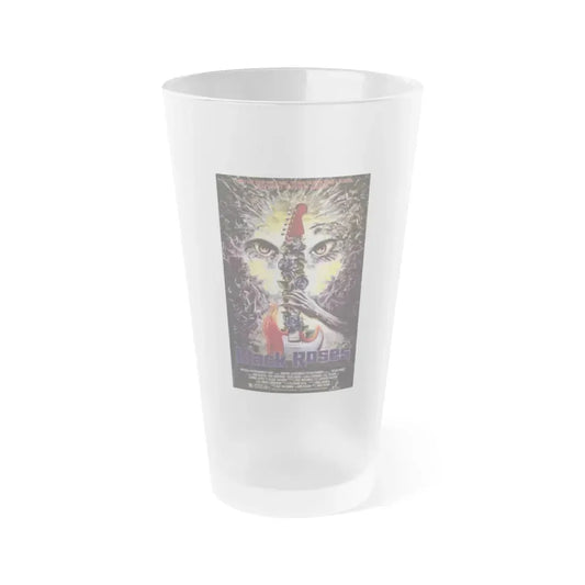 BLACK ROSES 1988 Movie Poster - Frosted Pint Glass 16oz Default Title - Go Mug Yourself