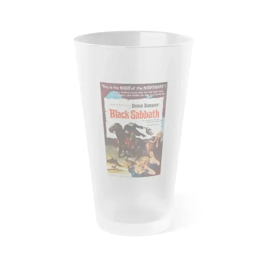BLACK SABBATH 1963 Movie Poster - Frosted Pint Glass 16oz 16oz Frosted - Go Mug Yourself
