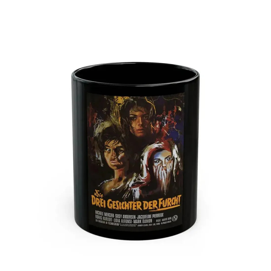 BLACK SABBATH (GERMAN) 1963 Movie Poster - Black Coffee Mug 11oz - Go Mug Yourself