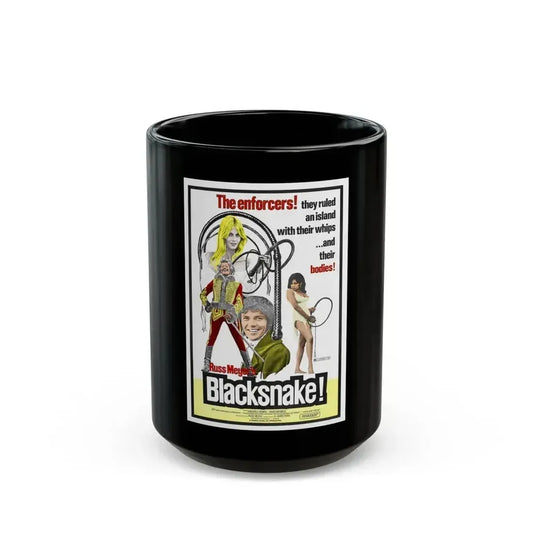 BLACK SNAKE 1973 Movie Poster - Black Coffee Mug 15oz - Go Mug Yourself