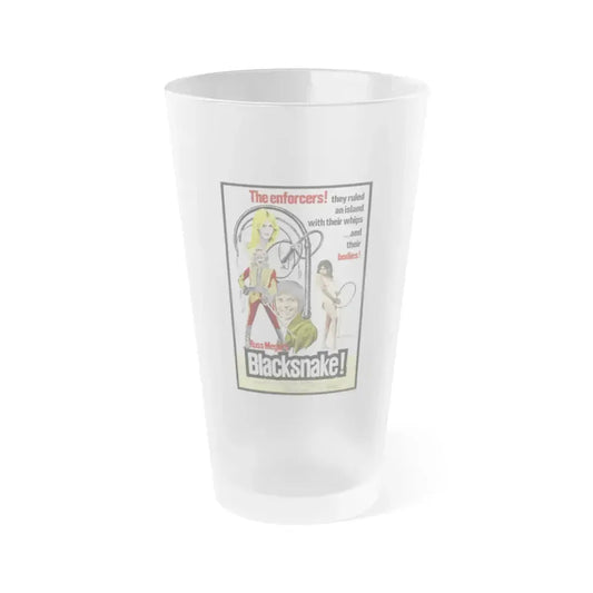 BLACK SNAKE 1973 Movie Poster - Frosted Pint Glass 16oz 16oz Frosted - Go Mug Yourself