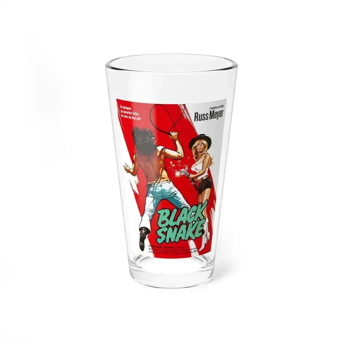 BLACK SNAKE (GERMAN) 1973 Movie Poster - Pint Glass 16oz 16oz - Go Mug Yourself