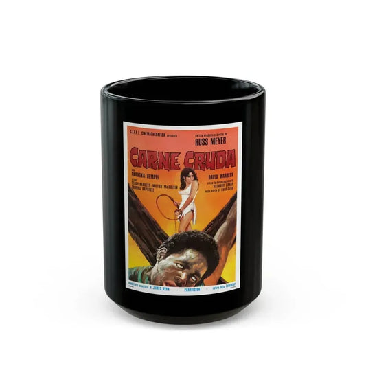 BLACK SNAKE (ITALIAN) 1973 Movie Poster - Black Coffee Mug 15oz - Go Mug Yourself