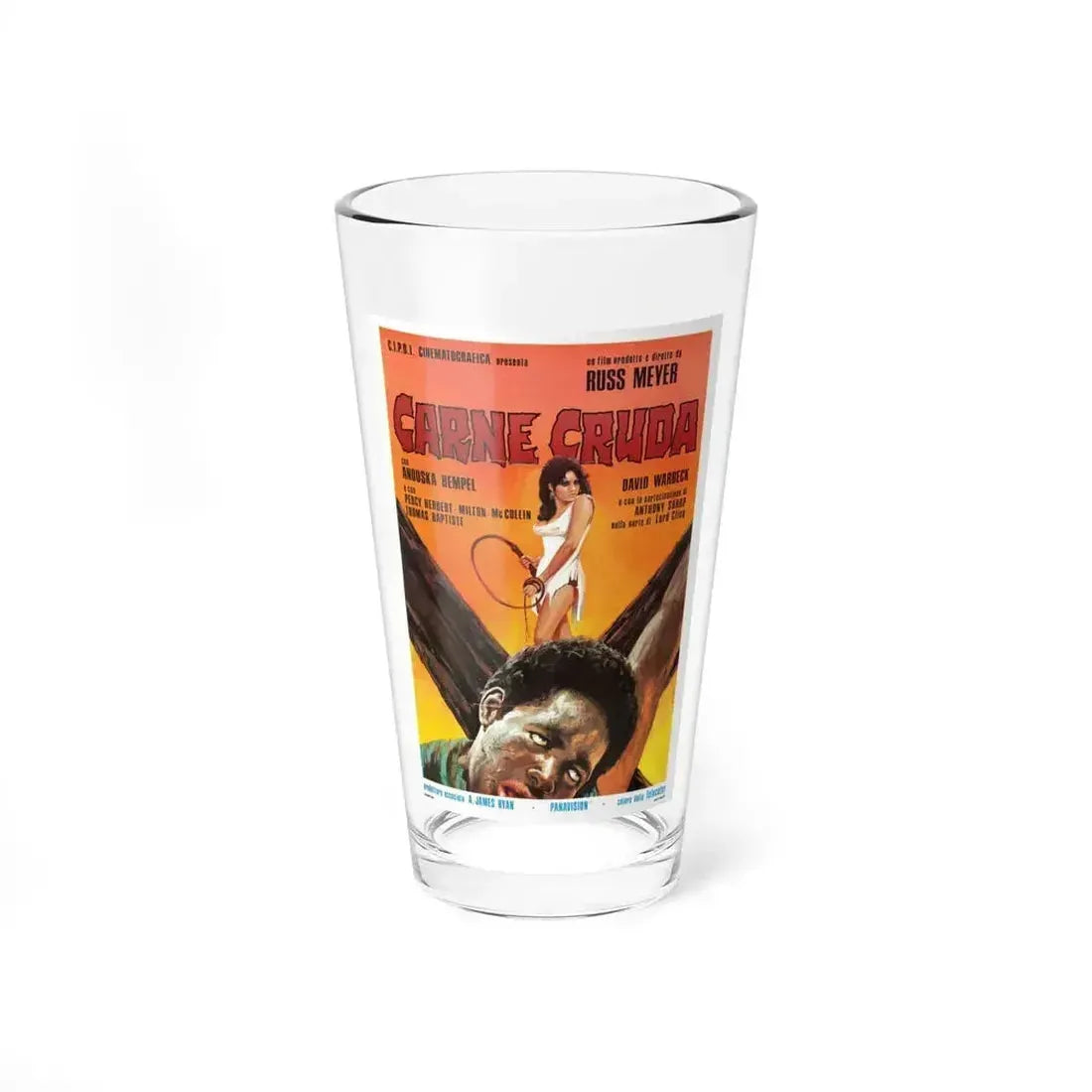BLACK SNAKE (ITALIAN) 1973 Movie Poster - Pint Glass 16oz 16oz - Go Mug Yourself