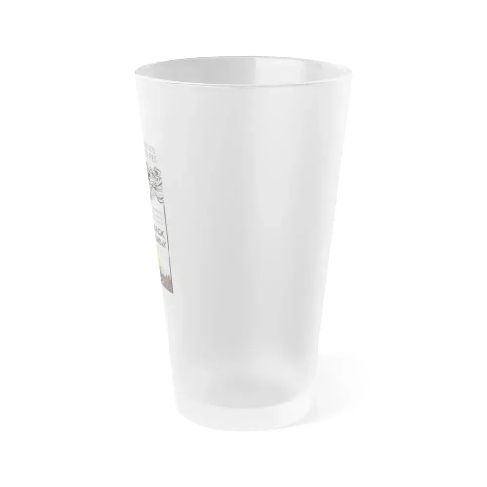 BLACK SUNDAY 1977 Movie Poster - Frosted Pint Glass 16oz - Go Mug Yourself