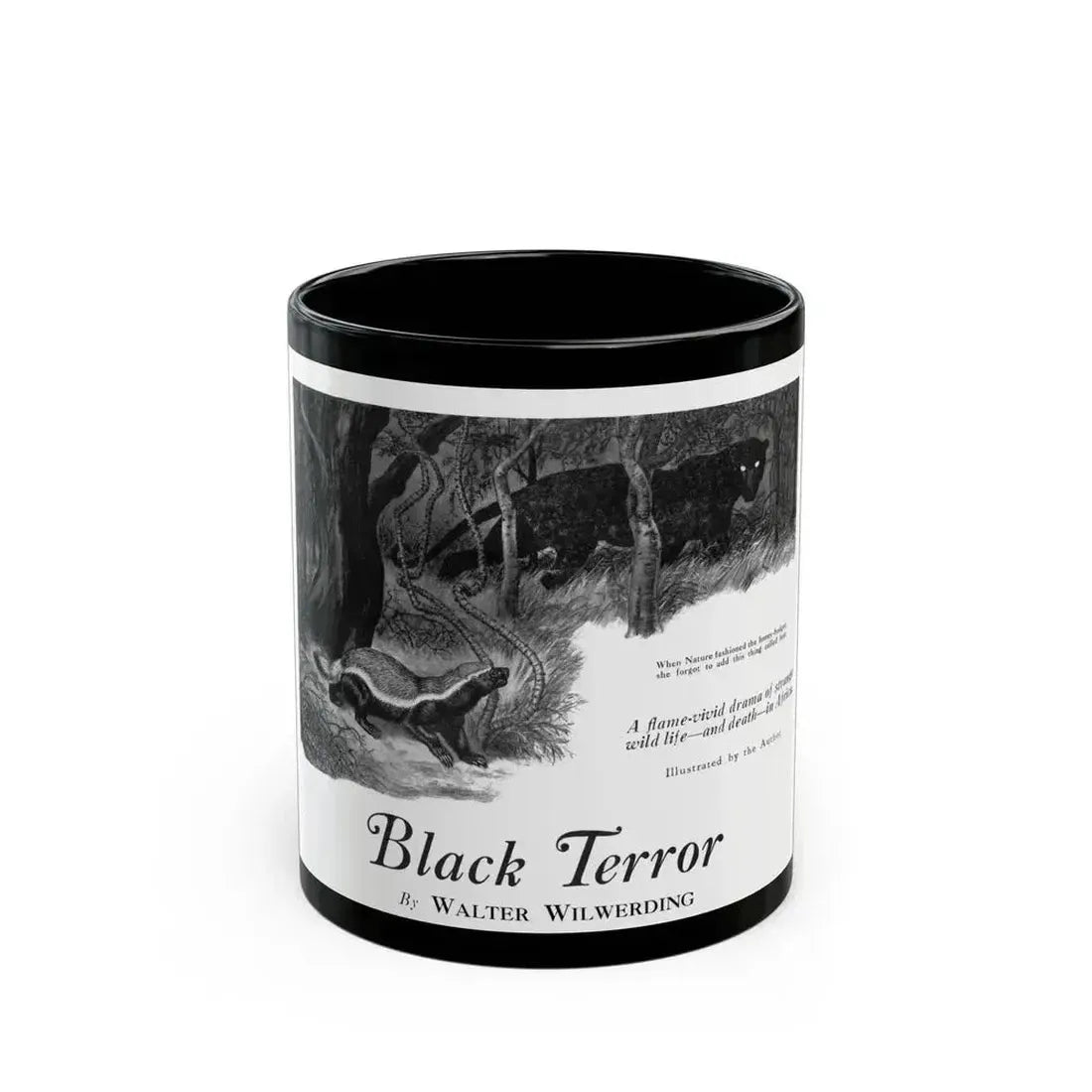 Black Terror (1), Bluebook, July 1931 - Black Coffee Mug 11oz - Go Mug Yourself