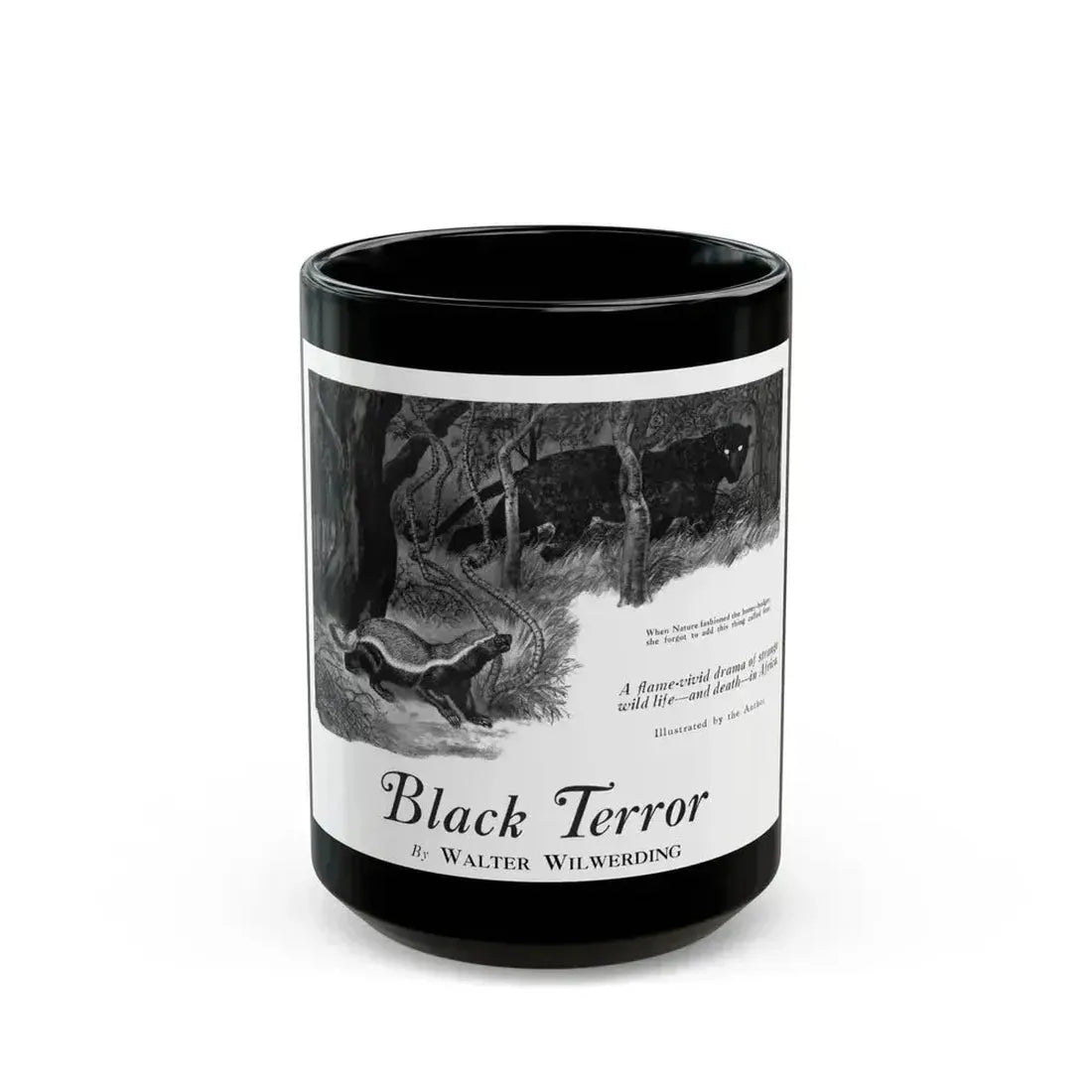 Black Terror (1), Bluebook, July 1931 - Black Coffee Mug 15oz - Go Mug Yourself