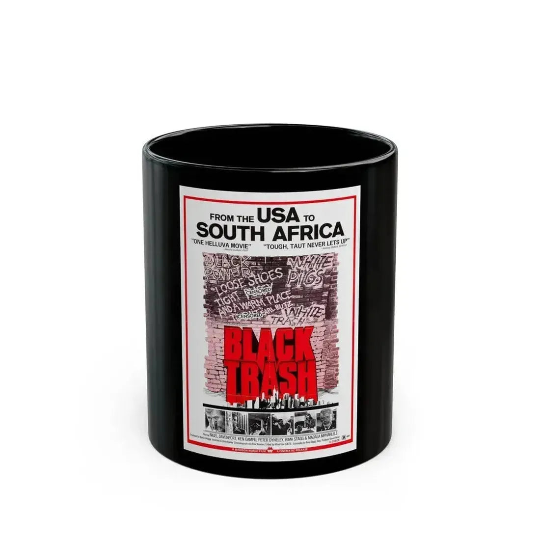 BLACK TRASH (SOUL PATROL) 1976 Movie Poster - Black Coffee Mug 11oz - Go Mug Yourself