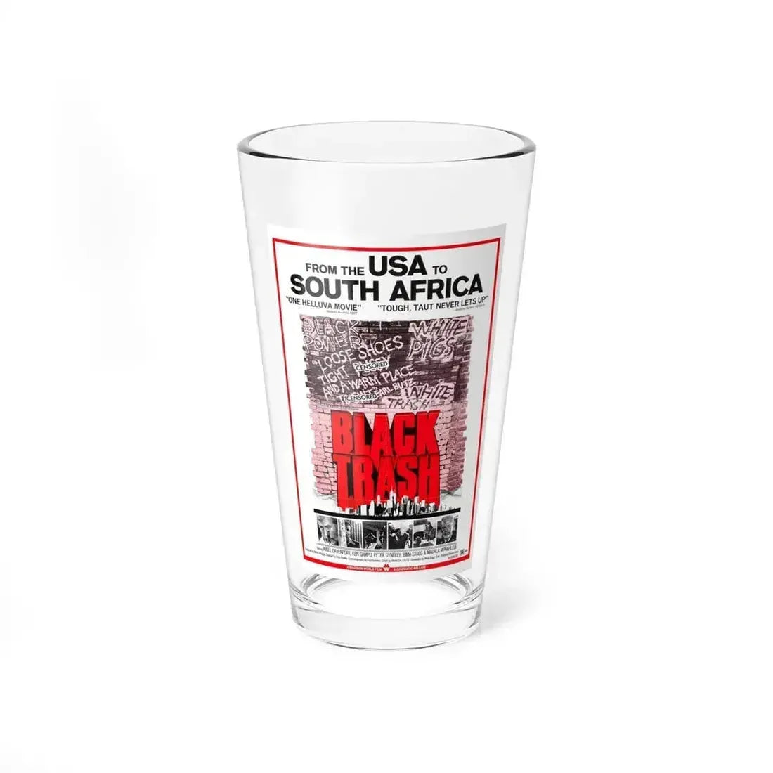 BLACK TRASH (SOUL PATROL) 1976 Movie Poster - Pint Glass 16oz 16oz - Go Mug Yourself