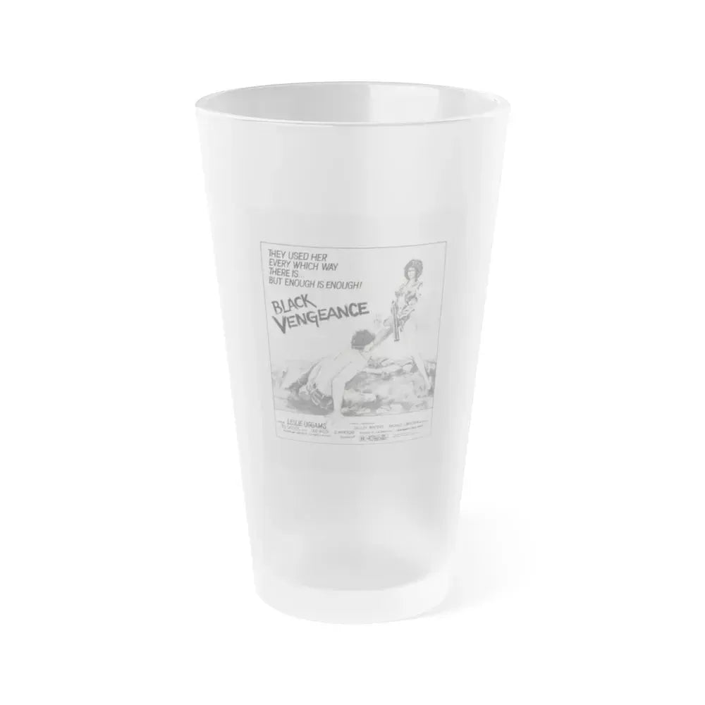 BLACK VENGEANCE (POOR PRETTY EDDIE) 1975 Movie Poster - Frosted Pint Glass 16oz 16oz Frosted - Go Mug Yourself