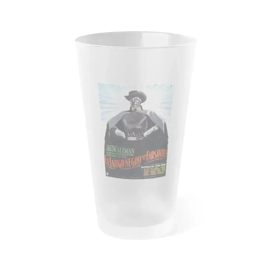 BLACK WHIP AGAINST THE IMPOSTERS 1962 Movie Poster - Frosted Pint Glass 16oz 16oz Frosted - Go Mug Yourself