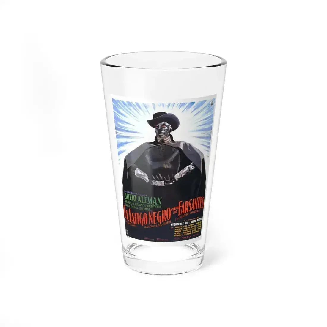 BLACK WHIP AGAINST THE IMPOSTERS 1962 Movie Poster - Pint Glass 16oz 16oz - Go Mug Yourself